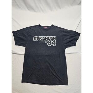 Mecca USA‎ 84 5-Star International Sports Mens Black Graphic T-Shirt Large